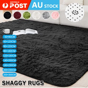 Floor Rug Rugs Fluffy Area Carpet Shaggy Soft Large Pads Living Room Bedroom Pad - Picture 1 of 20