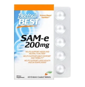 Doctor's Best SAMe (disulfatosilato), 200 mg, 60 comprimidos gástricos resistentes - Imagen 1 de 2