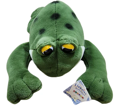 Flopsies Aurora NWT Lovey Security Plush Frog Green Yellow Spots White - Image 1 of 4