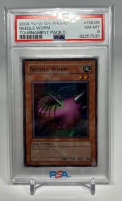 Yugioh PSA 8 Needle Worm TP5-EN005 Super Rare Vintage Tournament Pack - Image 1 of 3
