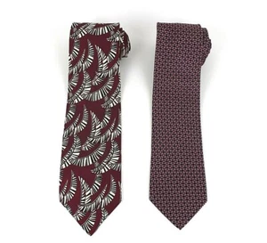Madonna Merona Mens Necktie Lot of 2 Designer Ties 100% Silk L-58 60 W-3.5 NWOT - Picture 1 of 5