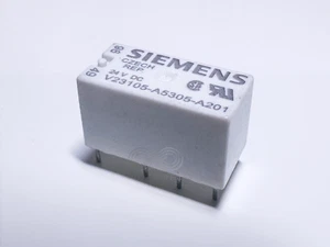 V23105-A5305-A201 Siemens PCB Signal Relay D2 24VDC DPDT 3A 8-Pin 200mW AgNi - Picture 1 of 4