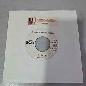 🎵 I MODERN SPIRITUALS 🎵 GERICO E QUANDO IN CIEL 45 JUKE BOX ITALY PRESS RARE - Imagen 1 de 4