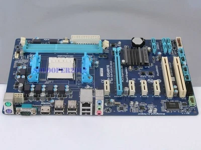 GIGABYTE GA-F2A55-DS3 Socket FM2 Motherboard AMD A55 DDR3 ATX HDMI SATA 3Gb/s - Image 1 of 4