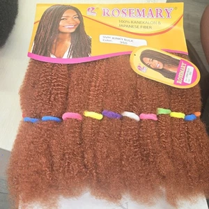 Afro Kinky Bulk Synthetic Rosemary 100% Kanekalon Fiber Hair Extension - Picture 1 of 4