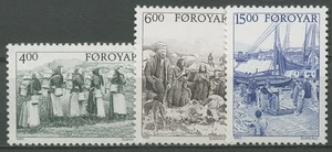 Färöer 1995 Leben auf den Färöer-Inseln um 1900 285/87 postfrisch - Picture 1 of 1