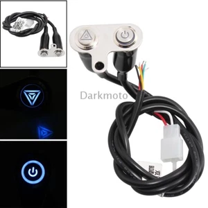 Motor Handlebar Switch Adjustable Horn Engine Start Kill Aluminum Dual Button - Bild 1 von 12