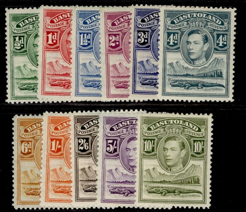 BASUTOLAND SG18-28, complete set, LH MINT. Cat £110 Cover
