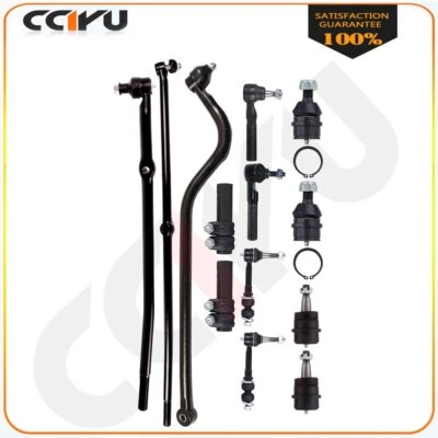 13PCS Steering Front Tie Rod Ends Sway Bars For 2000 - 2001 Dodge RAM 1500 4WD Foto 1 de 4