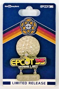 Pin colgante 3D con logotipo de Disney Epcot 35 aniversario I Was There 1 de octubre de 2017 - Imagen 1 de 1