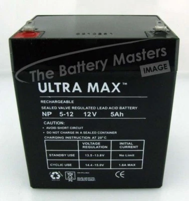 Razor Jr. Electric Wagon Ride-on Toy 12V 5Ah Replacment Ultramax Scooter Battery - Image 1 of 3