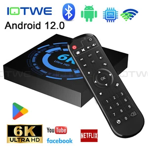 T95X Smart Android TV Box 6K HDR 4 + 128GB WiFi HDMI USB Media Streaming Quad Core - Zdjęcie 1 z 28