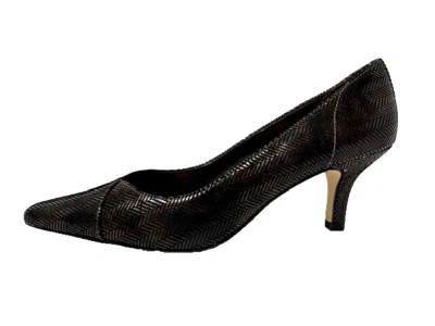 Zapatos Bella Vita Mujer Cuero Marrón Oscuro Tacones Sin Cordones Punta Punta Talla 8.5M Foto 1 de 4