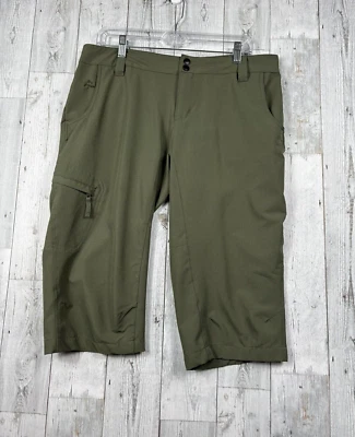 Pantalones Capri DISEÑO ALPINO Mujer 12 Verde Caminata Exterior Damas Bolsillos Ligeros Foto 1 de 4