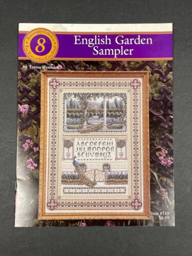 Teresa Wentzler English Garden Sampler Cross Stitch Chart Pattern Flowers Floral
