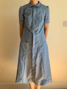 Handmade WWII Nurse Uniform style Dress, new, wodge/blue-grey colour, sizes 4-30 - Picture 1 of 3