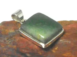 Green  AVENTURINE  Sterling  Silver  925  Gemstone  PENDANT  - Picture 1 of 5