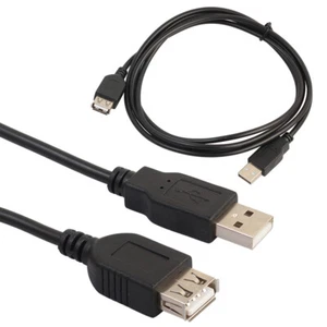 Cable de extensión USB de alta velocidad USB 2.0 tipo A Lote de plomo de extensión macho a hembra - Imagen 1 de 6