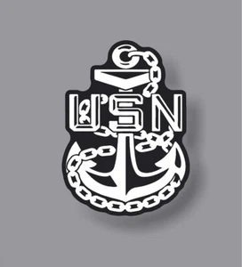 Navy Veteran Anchor Sailor USN American flag sticker decal - Picture 1 of 2