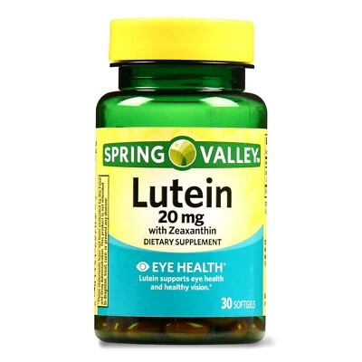 Spring Valley Lutein with Zeaxanthin Softgels, 20 mg, 30 Count. - Image 1 of 4