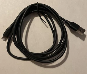 AmazonBasics USB-A to Lightning Cable - Apple MFi Certified - 6Ft (1.8m) - BLACK - Picture 1 of 3
