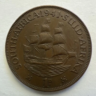 South Africa - 1 Penny  Coin - 1941 - Image 1 of 2