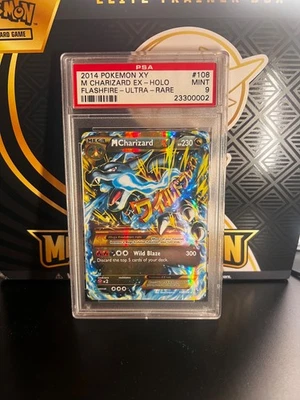 Pokemon M Charizard EX 108/106 Secret Rare XY Flashire 2014 PSA 9 MINT COOL CERT - Image 1 of 2