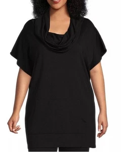 Nuevo con etiquetas Poncho Bryn Walker Negro Modal Bolsillo XXS o XS $175 - Imagen 1 de 2