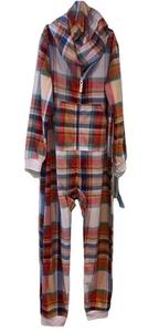 New Cat & Jack Unisex Kids Long-Sleeve Hooded Romper Pajama with Pockets Size L - Picture 1 of 8
