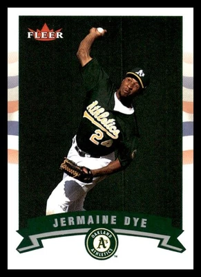 2002 Fleer #344 Jermaine Dye Oakland Athletics - Image 1 of 2