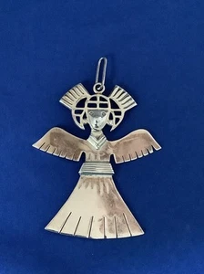 Signed TANE Sterling Silver Thunderbird Angel Mexico Pendant - Picture 1 of 8