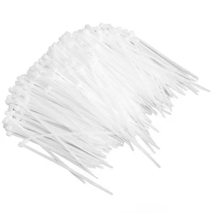 500Pcs Self Locking Cable Tie 5.9In Nylon Heat Resistant Anti Corrosion Cord HLF - Afbeelding 1 van 12