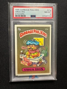 1985 Garbage Pail KidsVirus IRIS Stickers #21a NR Mint PSA 8 - Picture 1 of 2