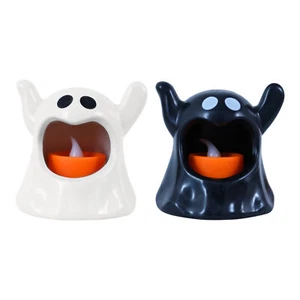 2×Halloween Flameless Candle Spooky LED Tealight Candles Halloween Ghost Light - Picture 1 of 14
