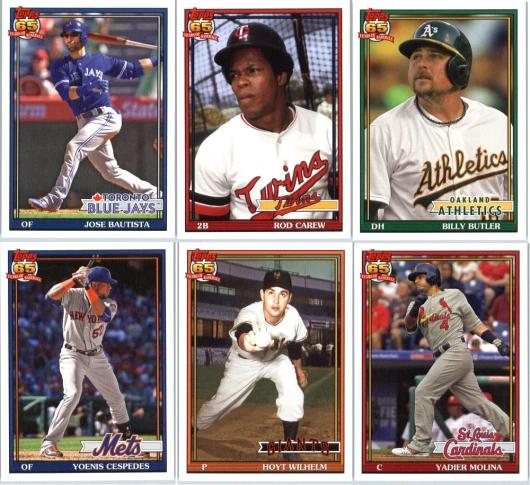2016 Topps Archives Baseball - Base Cards (1991 Design) - Pick Card #'s 201-300 - Image 1 of 1