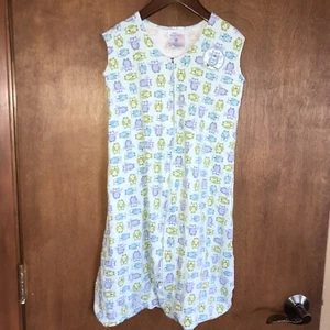 Unisex Size Medium Halo SleepSack Wearable Blanket Arms Free Sleeveless Owl Prnt - Picture 1 of 8