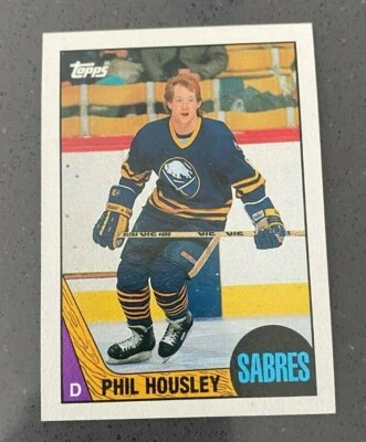 Phil Housley 1987-8 Topps Hockey Card  #33 Buffalo Sabres - Image 1 of 2
