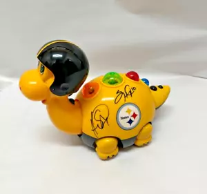 Steelers SIGNED by Hines Ward 83 Santonio Holmes 10 NFL Team Dino The Dinosaur - Picture 1 of 7