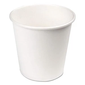 Tazas calientes de papel Boardwalk 4 oz blancas 1000ct (20x50) desechables - Imagen 1 de 3