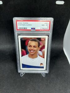 STEPHEN CURRY 2009-10 TOPPS ROOKIE CARD #321 NM-MT PSA 8 WARRIORS RC
