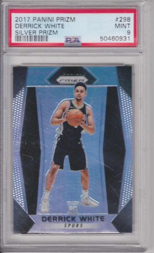 DERRICK WHITE 2017-18 PRIZM RC ROOKIE SILVER PRIZM PSA 9 - Image 1 of 1