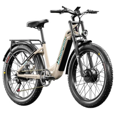 SHENGMILO 26Zoll E Mountainbike 2000W Elektrofahrrad Pedelec 48V17.5AH Ebike 45kmh Fatbike