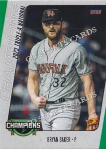 Tarjeta de novato Norfolk Tides Champions Bryan Baker RC 2023 Orioles ligas menores - Imagen 1 de 1