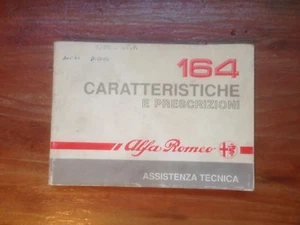164 CARATTERISTICHE E PRESCRIZIONI - Alfa Romeo Assistenza Tecnica - Picture 1 of 1
