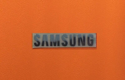 1 pcs Sticker for SAMSUNG Label Aufkleber Badge Logo 30mm x 6mm Chrome color - Image 1 of 2