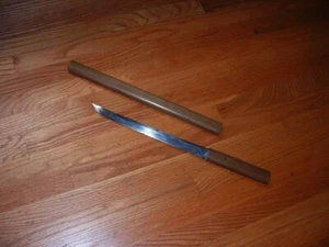 [GN1-02-01-42] Japanese Sword:  Mumei Tanto in Shirasaya
