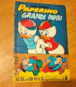 ALBI DELLA ROSA # 491- DUCK "GREAT DUCKS"- 5 /4/1964-GREAT WITH STAMP - Picture 1 of 2