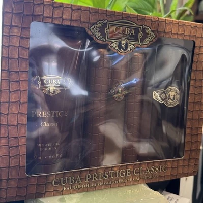 Cuba Prestige Clásico Hombre’s Set de Regalo 3 Piezas - EDT, Gel de Ducha y After Shave Foto 1 de 4