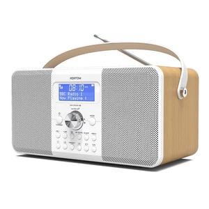 Azatom DAB+ FM Radio Clock Stereo Speaker Alarm Bluetooth - Multiplex D2 Oak - Picture 1 of 9