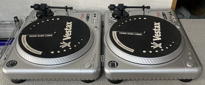Vestax PDX-2000 Silver Pair with Audio Cable and Ground Wire Tested Working - Image 1 of 4